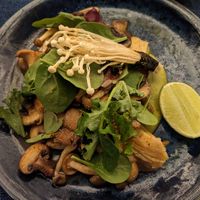 Mushroom salad at Nido  in San Jose Del Cabo