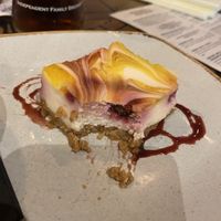 Vegan Raspberry and Lemon Cheesecake 💚 at The Sun in Hoddesdon