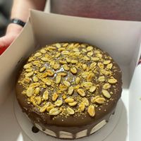 Vegan snickers cake at Mamin Vegan Cake in Krasnodar