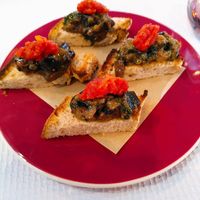 A & T (aubergine and tomato) at 123V Browns in London