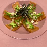 Loved the vegan salmon sashimi at 123V Browns in London