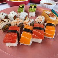 Vegan sushi at 123V Browns in London