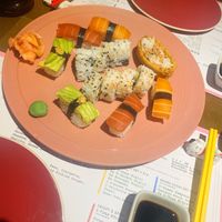 Vegan sushi  at 123V Browns in London