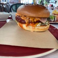 Different angle of KFC burger  at 123V Browns in London