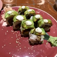 Green dragon roll   at 123V Browns in London