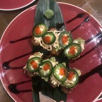 Crispy rice green dynamite  at 123V Browns in London