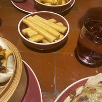 Chickpea flour based chips   at 123V Browns in London