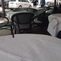 Outdoor seating at 123V Browns in London