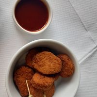 Jerk poppers (nuggets on this occasion) at 123V Browns in London