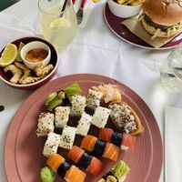 Large sushi platter!   at 123V Browns in London