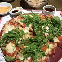 Sushi pizza. Wouldn’t order this one again    at 123V Browns in London