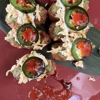 Crispy rice green dynamite ! To die for !!!  at 123V Browns in London