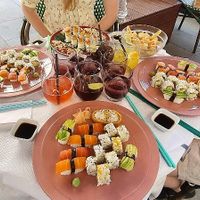 Grand sushi set at 123V Browns in London