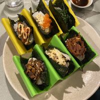 Sushi tacos   at 123V Browns in London