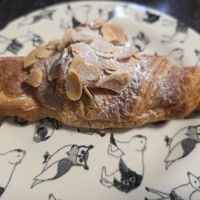 Almond croissant at 123V Browns in London