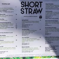 Menu as of April 2021 at Short Straw in Hawthorn