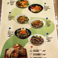 Salad menu at BMS Organics - One Utama in Petaling Jaya