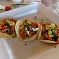Street tacos pastor. at Chilaquiles Factory in Cedar Park