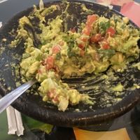 Guacamole made at the table at Chilaquiles Factory in Cedar Park