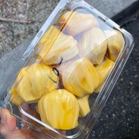 Precut jackfruit at Tropical Fruits Silver Creek in San Jose