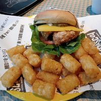 Southern fried mushroom burger at Rascal in Newcastle