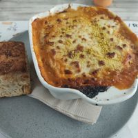 Lasagna Bolognesa at Mi Manchi in Bogota