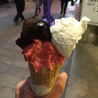 sorry...it was dark, but it was amazing!! at Gelaaati di Marco in Barcelona