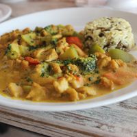 Curry at La Route Des Vins La Paz in Puebla