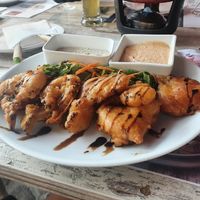 Setas con tempura at La Route Des Vins La Paz in Puebla