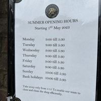 Summer Opening Hours  at Rumsey's Chocolaterie in Wendover