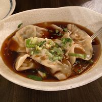 Chili Oil Dumplings at Chloe's Kitchen in Santa Cruz
