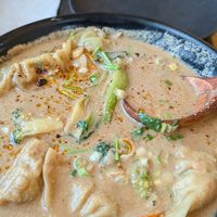 Peanut sesame soup at Chloe's Kitchen in Santa Cruz