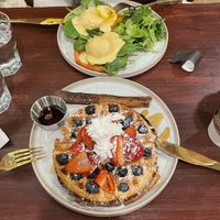 Waffles. Also vegan  at Apothica Cafe in Cumberland