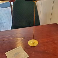 table at Apothica Cafe in Cumberland