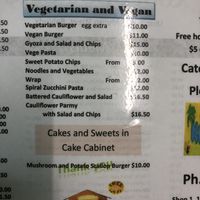 Menu  at Babinda Kool Spot Cafe in Babinda