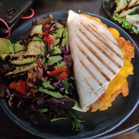 Vegan Quesadilla at La Bohême in Cordoba