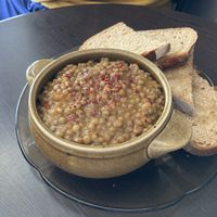 Meal of the day: Daal with selfmade bread  at La Bohême in Cordoba
