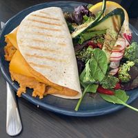 Quesadilla with vegan cheese sweetpotato and beans - get it!!!  at La Bohême in Cordoba