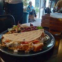 Quasadilla with feta cheese at La Bohême in Cordoba