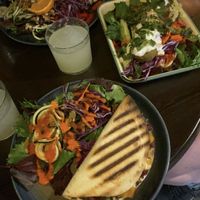Quesadilla of the day, falafel of the day and bohemian salad!   at La Bohême in Cordoba
