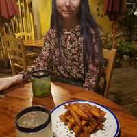 Happy eats! at La Cueva del Chango in Playa Del Carmen