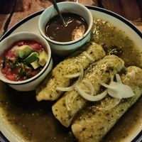 Enchiladas! Vegano at La Cueva del Chango in Playa Del Carmen