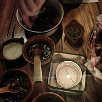 Sauces and dip at La Cueva del Chango in Playa Del Carmen
