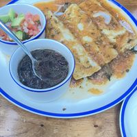enchiladas   at La Cueva del Chango in Playa Del Carmen