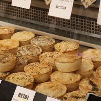 Range of pies on offer at Pieminister in Stroud