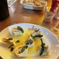 Butternut squash and sage ravioli & mac and cheese  at Pastan Barbican in London