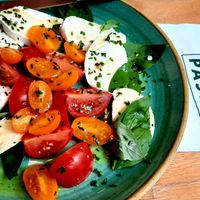 Caprese salad (it's called something else on the menu) at Pastan Barbican in London