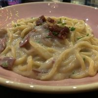 Pasta carbonara  at Pastan Barbican in London