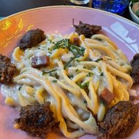 Dolce Vita - Carbonara (+truffle oil, +shiitake mushrooms)   at Pastan Barbican in London