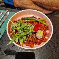 Cherry pasta at Pastan Barbican in London